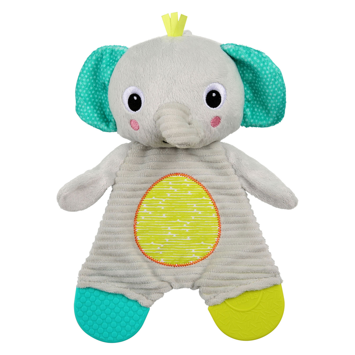 Snuggle & Teethe Pluche Knuffel met Bijtring - Olifant