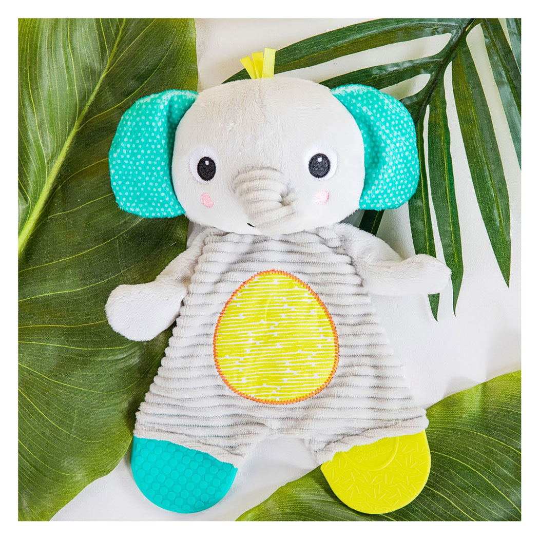 Snuggle & Teethe Pluche Knuffel met Bijtring - Olifant