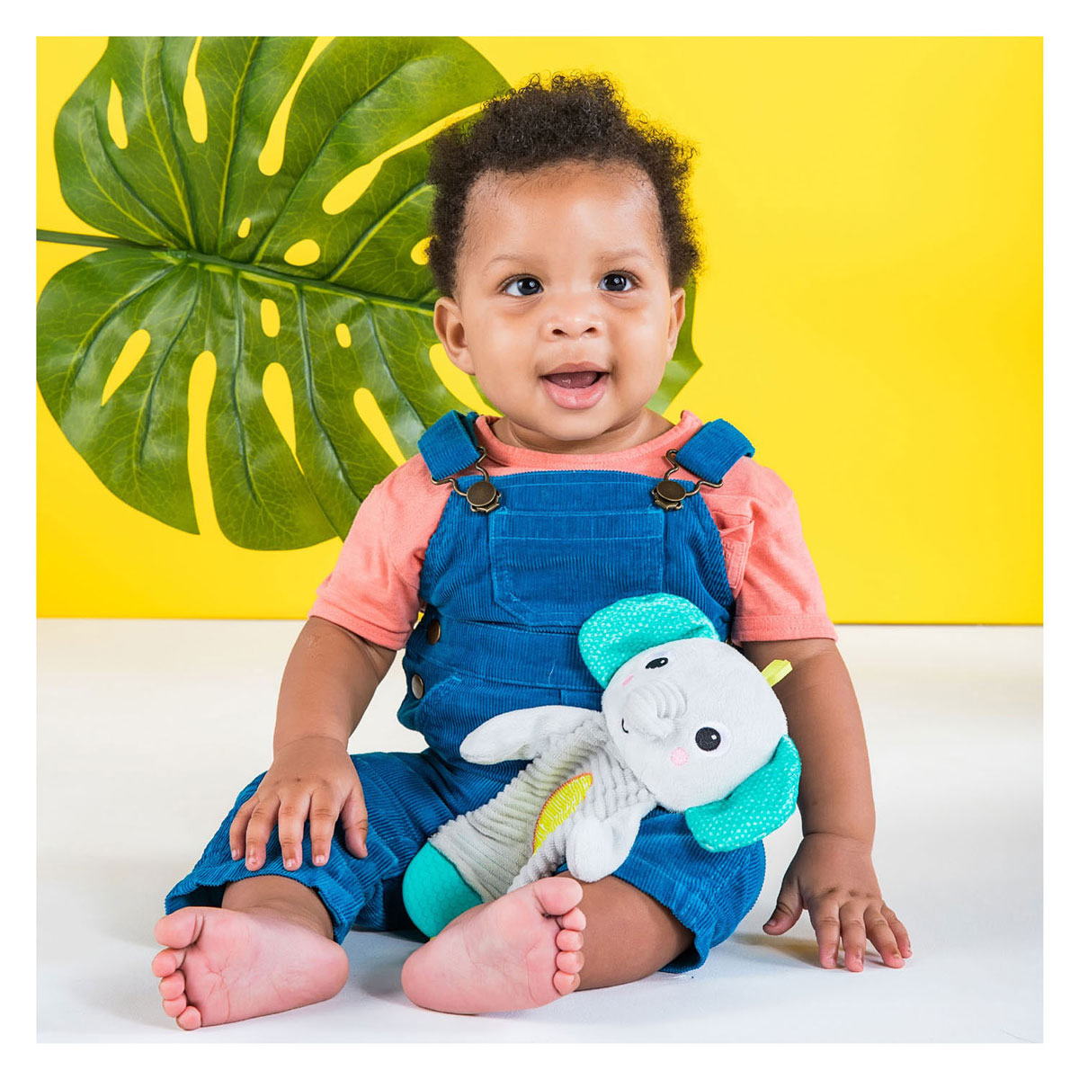 Snuggle & Teethe Pluche Knuffel met Bijtring - Olifant