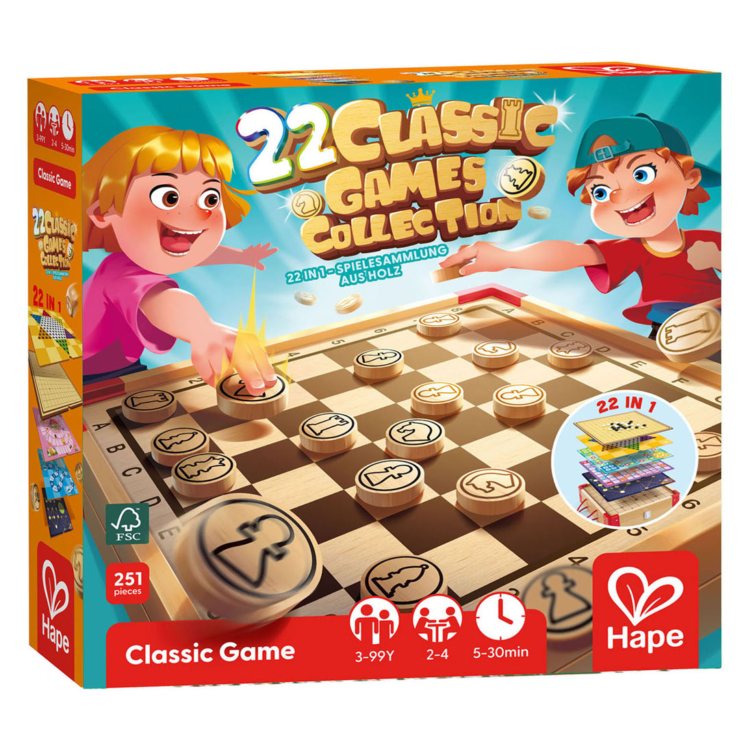 Hape Klassieke Spellen Collectie - 22dlg.