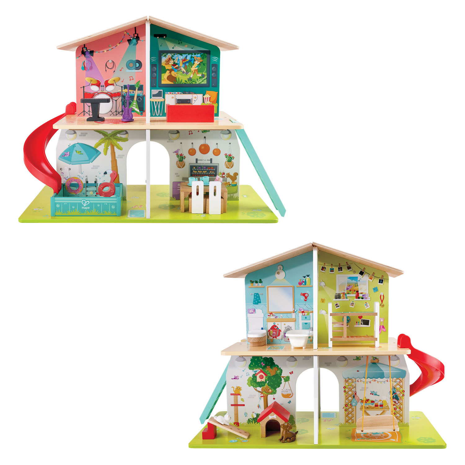 Hape Houten Muzikaal Poppenhuis
