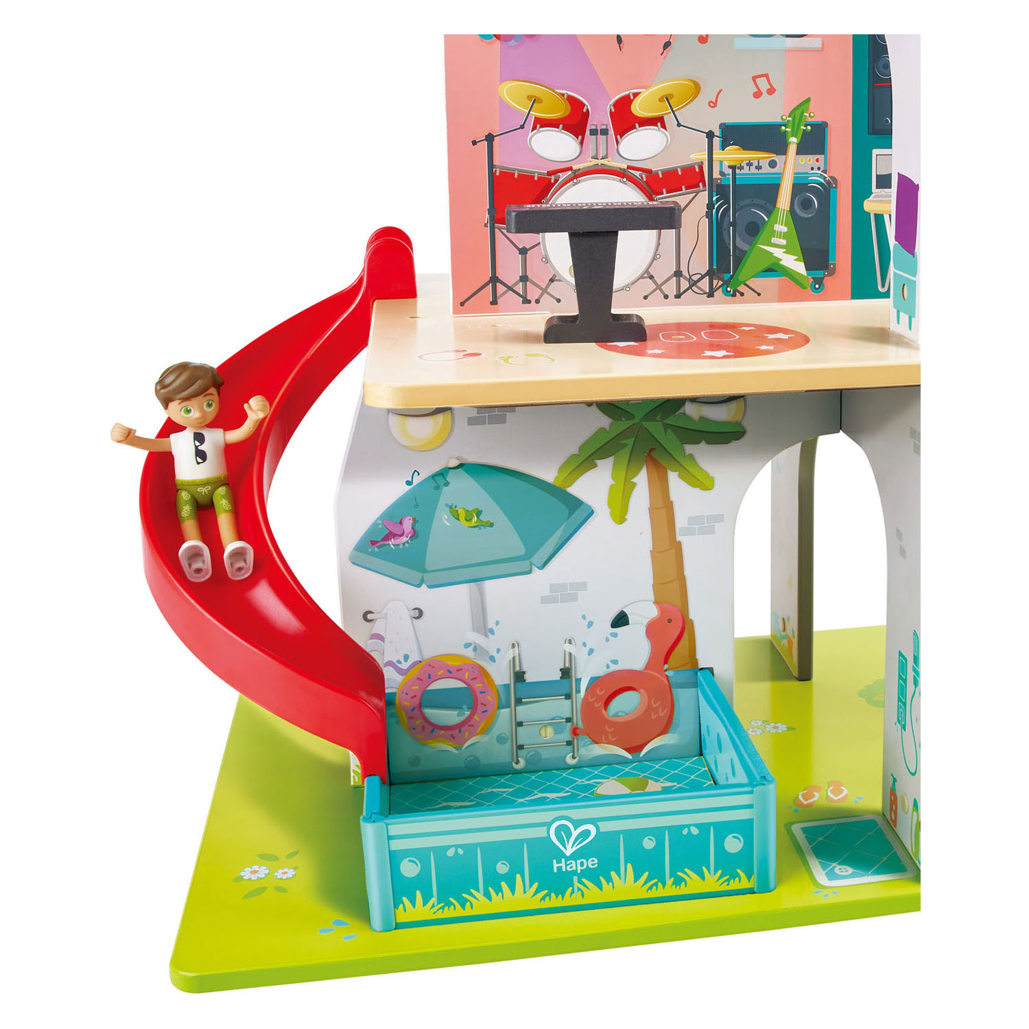 Hape Houten Muzikaal Poppenhuis