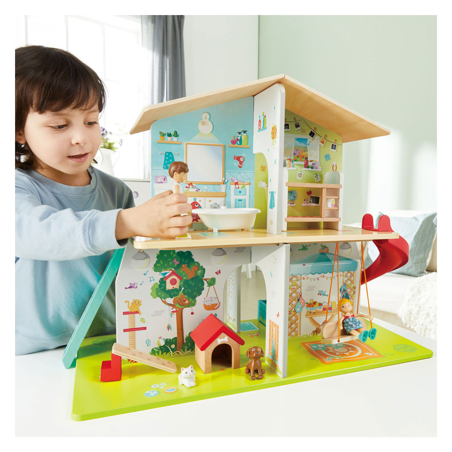 Hape Houten Muzikaal Poppenhuis