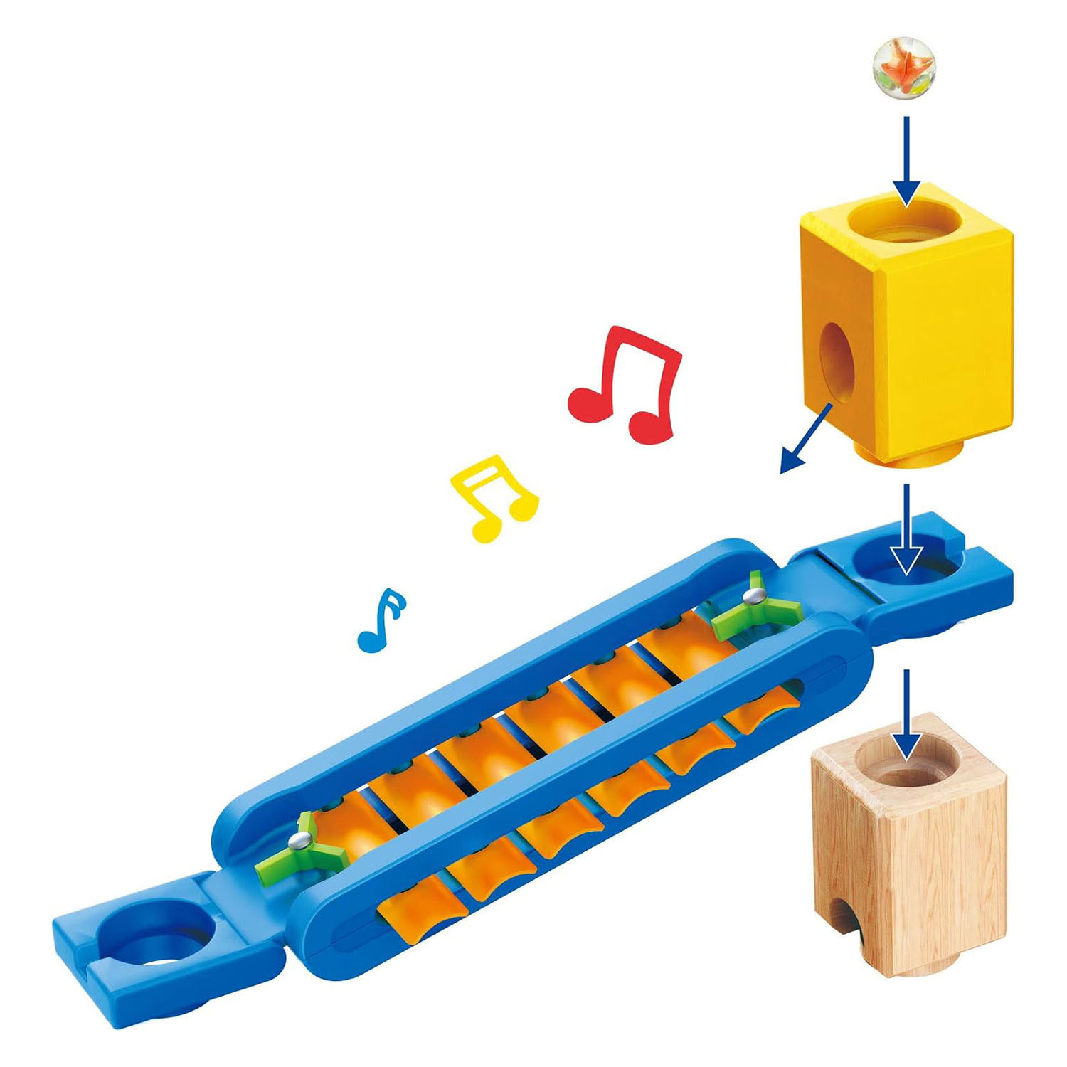 Hape Super Spiral Knikkerbaan Set