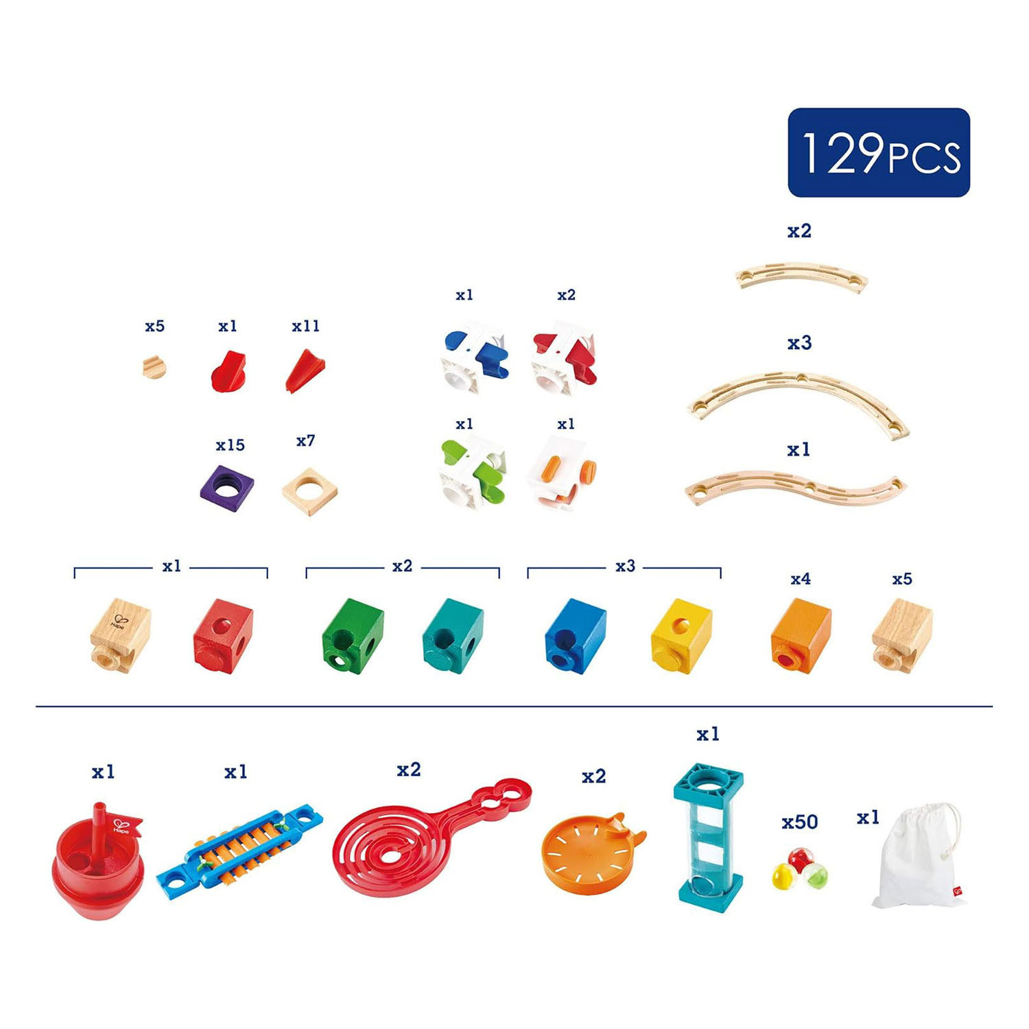 Hape Super Spiral Knikkerbaan Set