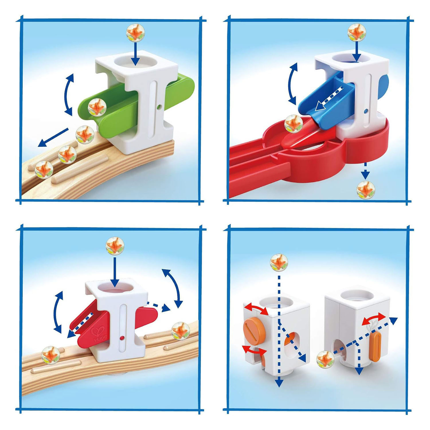 Hape Super Spiral Knikkerbaan Set