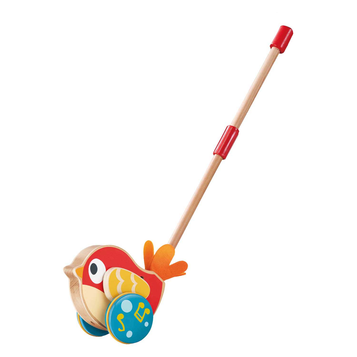 Hape Lilly Vogel Houten Duwstok met Geluid