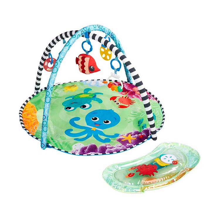2-in-1-Spielturnhalle mit Wassermatte