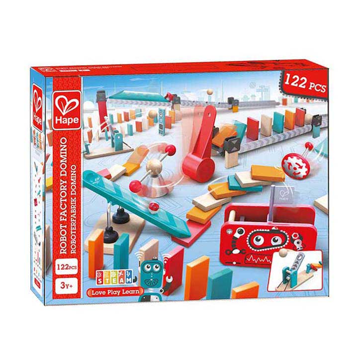 Hape Roboterfabrik Domino – 122 Teile.