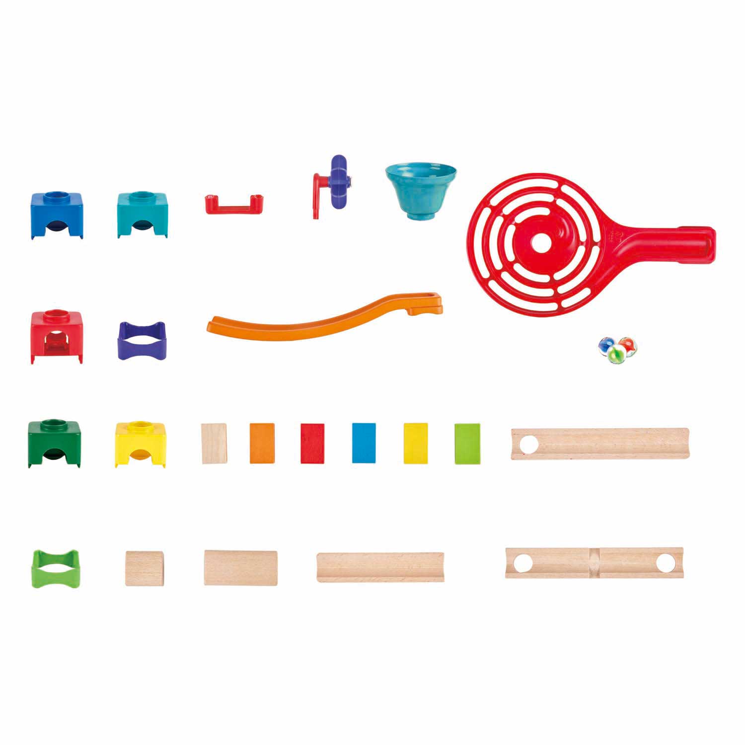 Hape Holz-Kugelbahn-Set – 81-tlg.