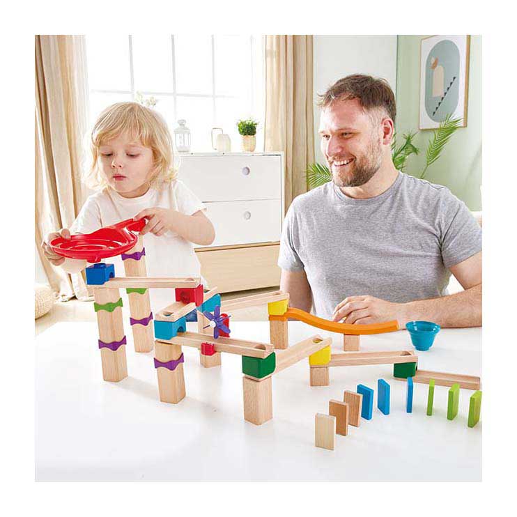 Hape Holz-Kugelbahn-Set – 81-tlg.