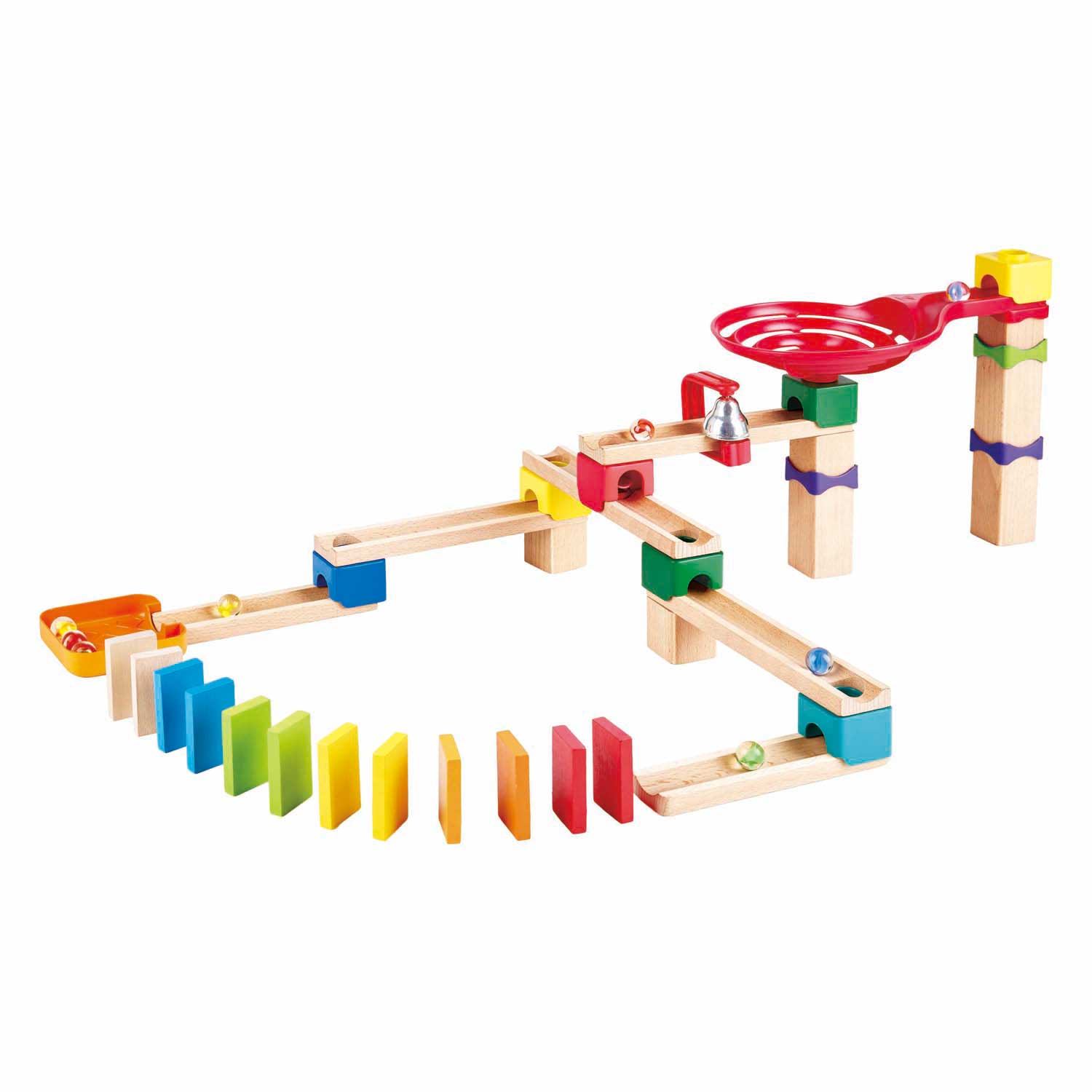Hape Holz-Murmelbahn-Set Domino – 50-tlg.
