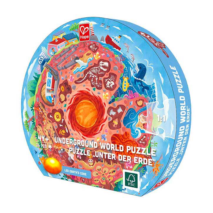 Hape Underground World Puzzle mit Licht – 36-tlg.