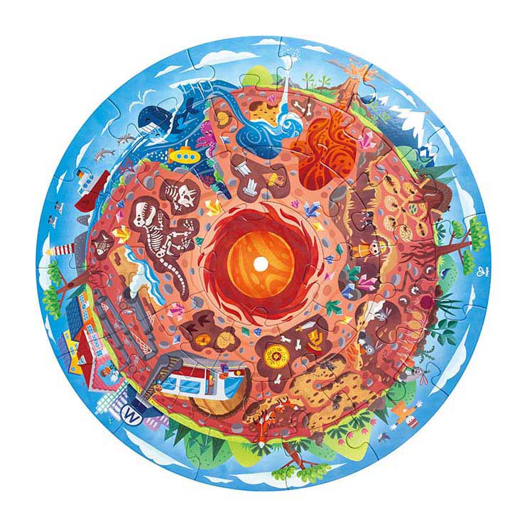 Hape Underground World Puzzle mit Licht – 36-tlg.
