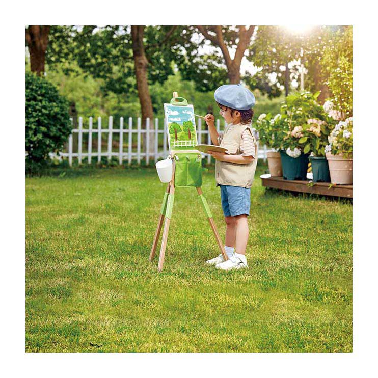 Tragbare Bambusstaffelei von Hape – 14-tlg.