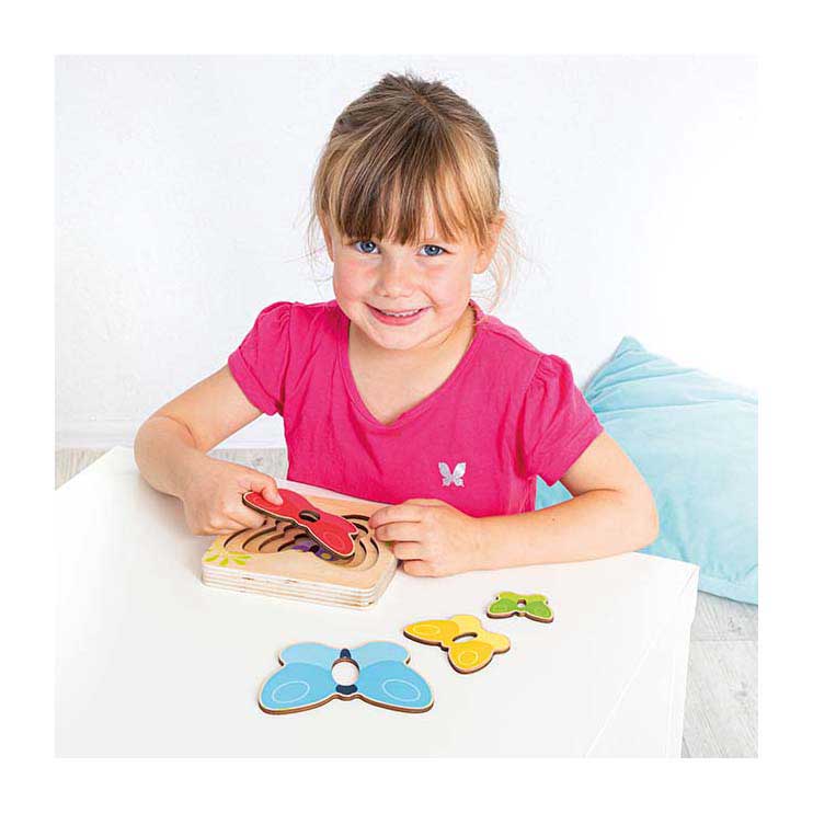 Beleduc Houten Lagenpuzzel Vlinder