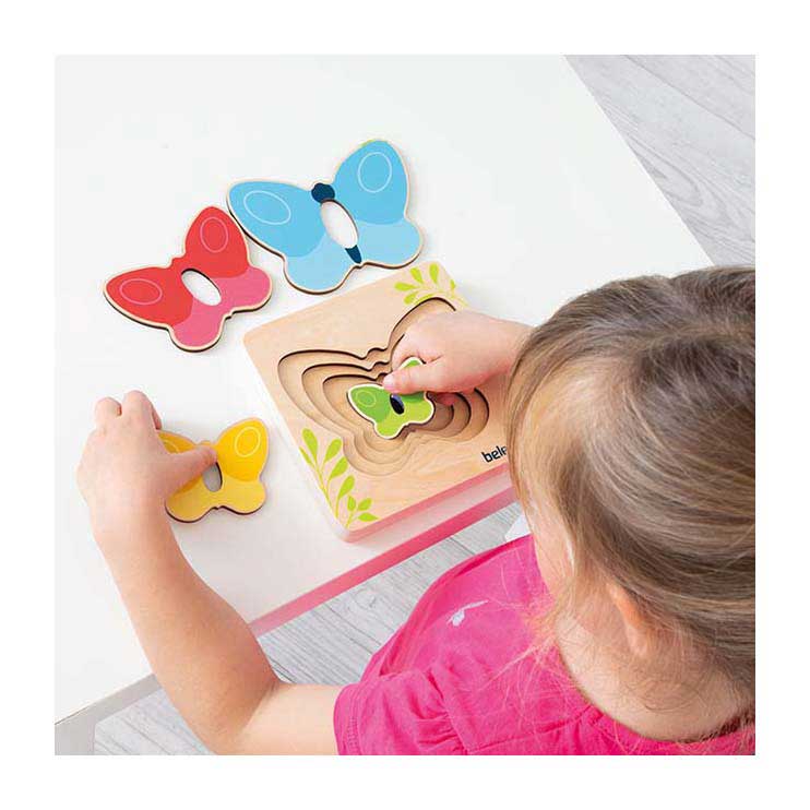 Beleduc Houten Lagenpuzzel Vlinder