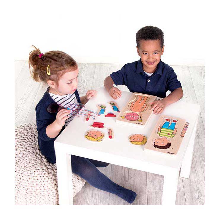 Beleduc Houten Lagenpuzzel Meisje - 5 Lagen