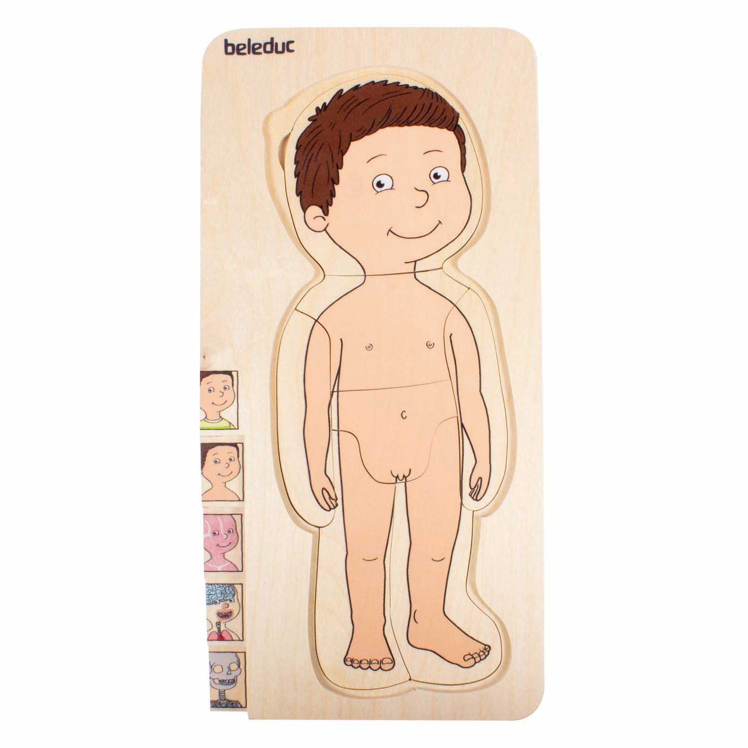 Beleduc Houten Lagenpuzzel Jongen - 5 Lagen