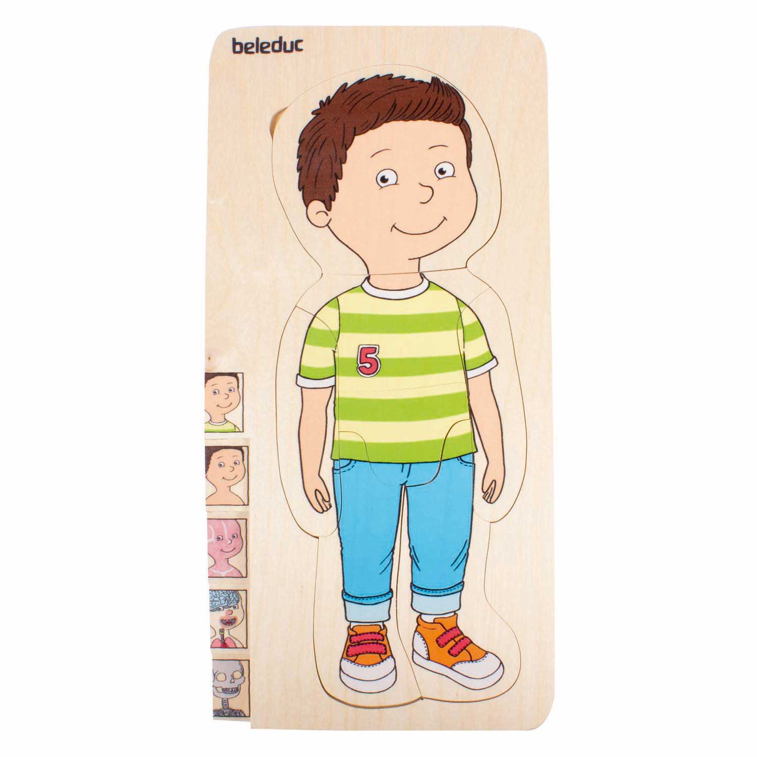 Beleduc Houten Lagenpuzzel Jongen - 5 Lagen