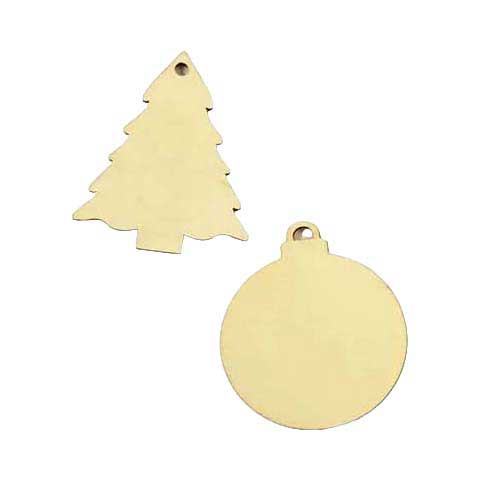 Basteln Sie Mini-Weihnachtsschmuck aus Holz