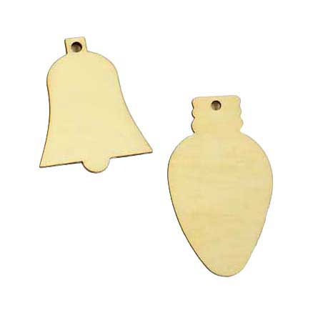 Basteln Sie Mini-Weihnachtsschmuck aus Holz