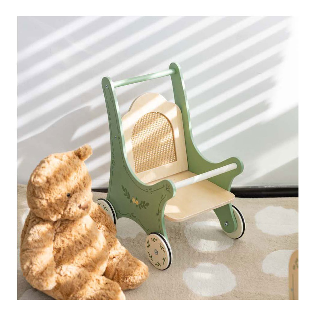 Classic World Vintage Houten Poppenwagen