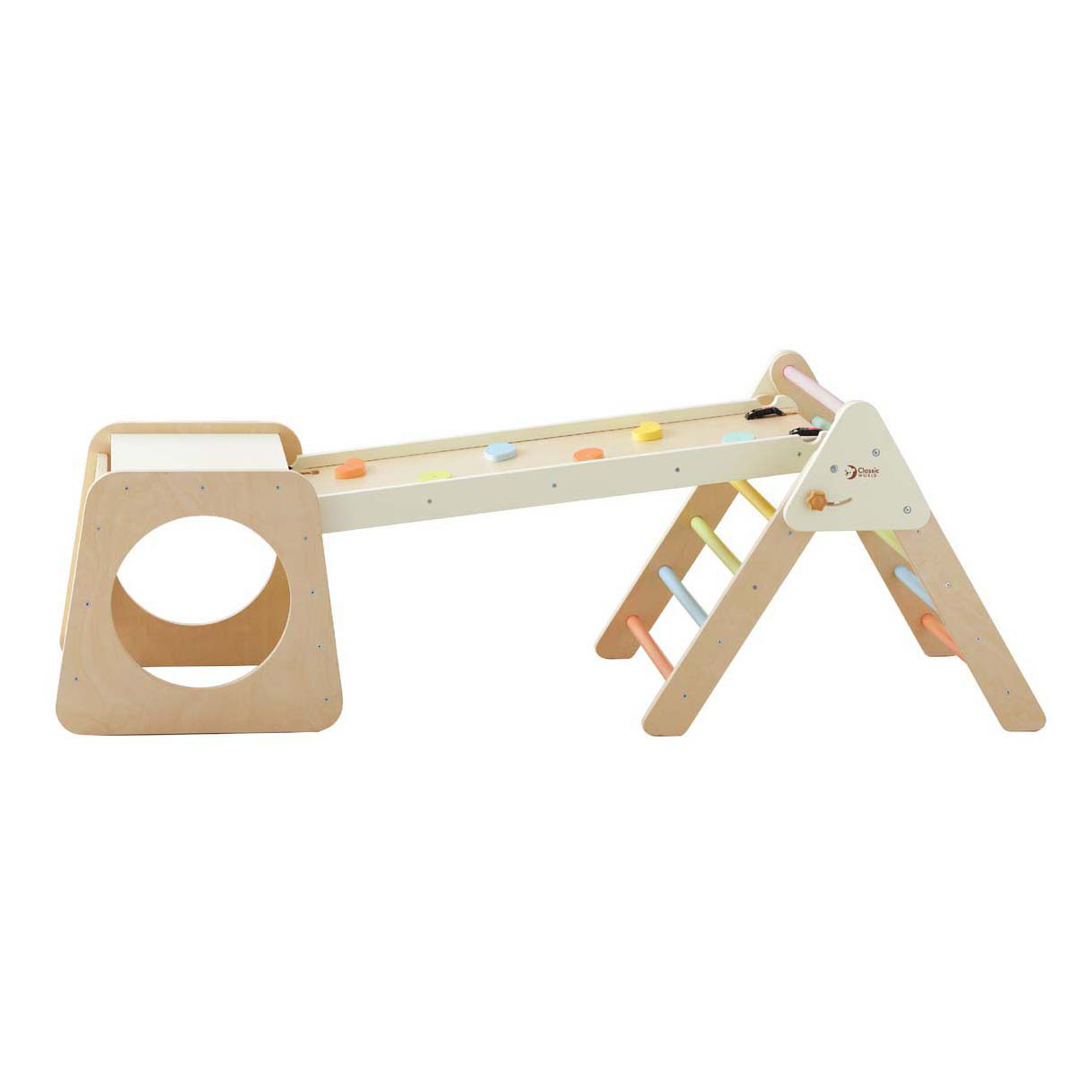 Ensemble d'escalade en bois pliable Classic World - 5 en 1