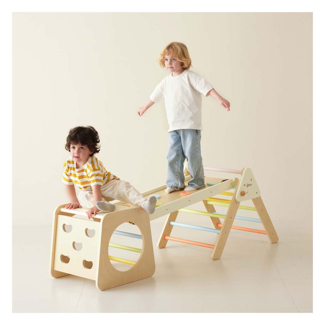 Ensemble d'escalade en bois pliable Classic World - 5 en 1