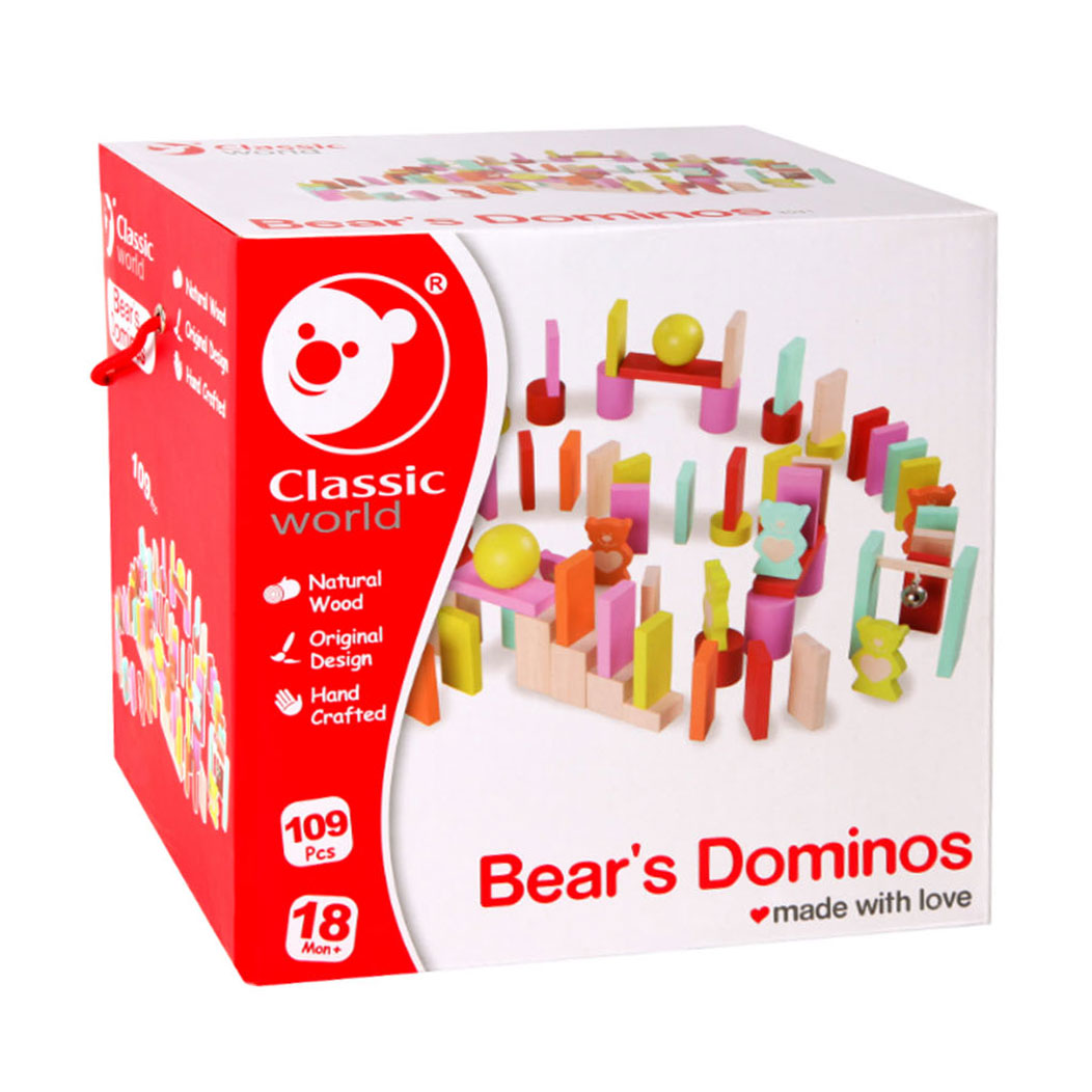Classic World Bear Domino, 109 Stück.