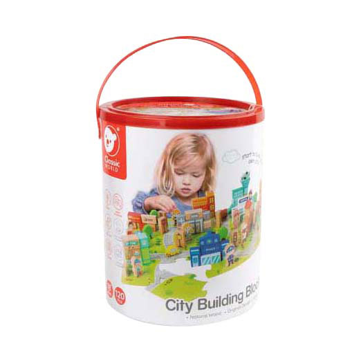 Blocs de bois Classic World City, 120 pièces.
