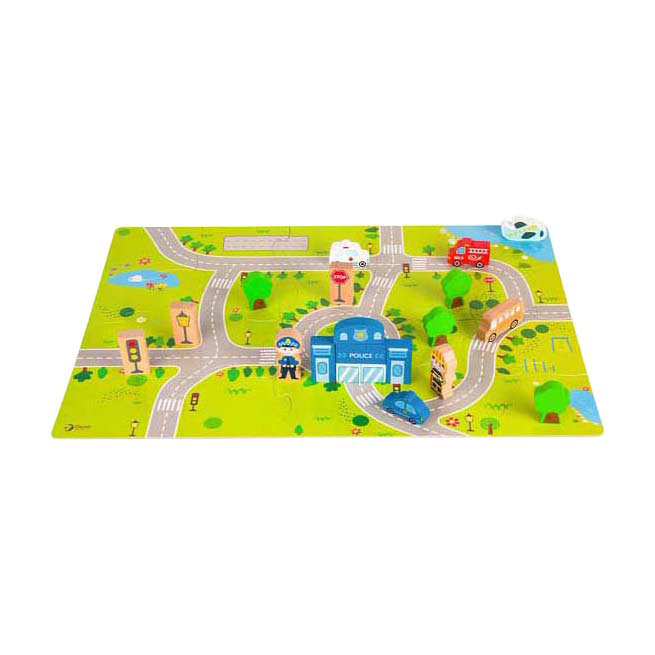 Blocs de bois Classic World City, 120 pièces.