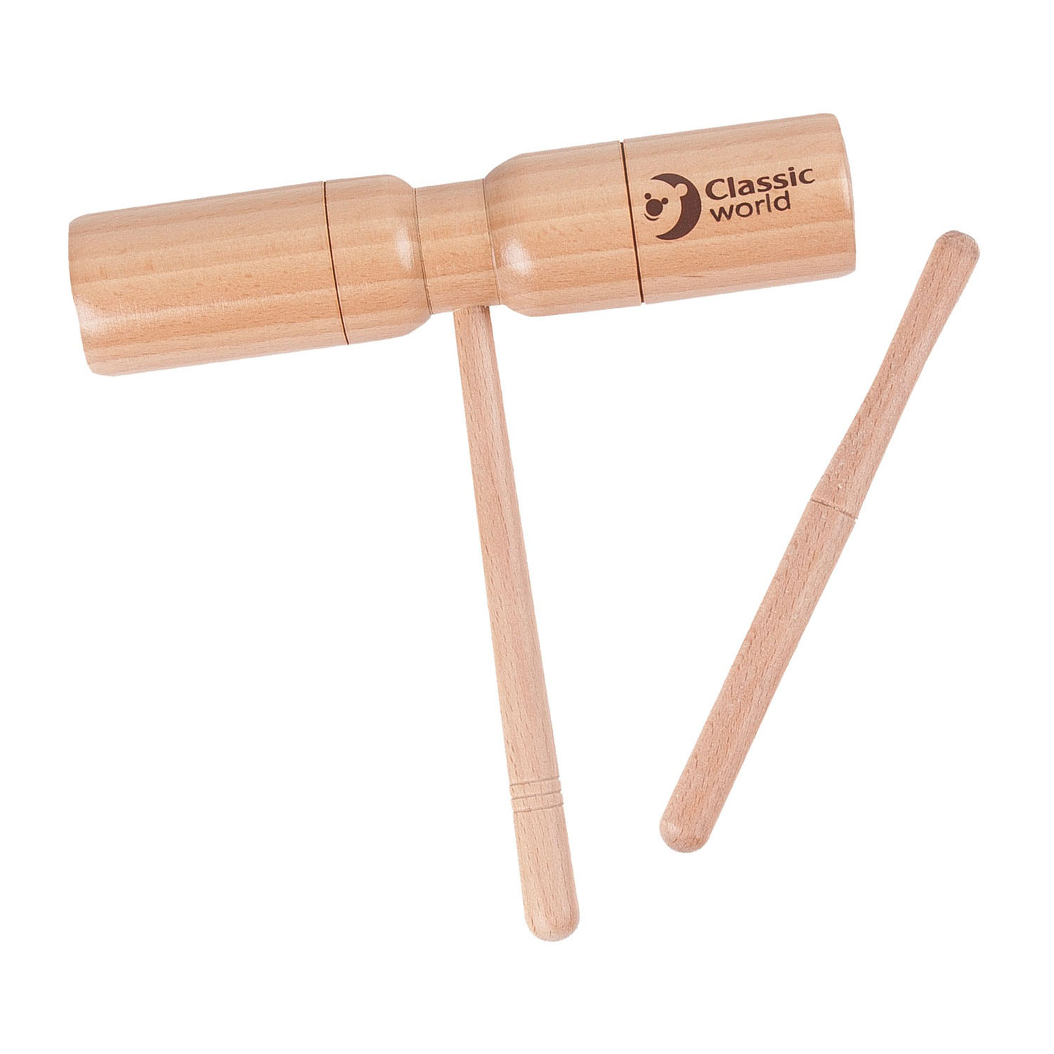 Bloc de tonalité en bois Classic World avec poignée et bâton