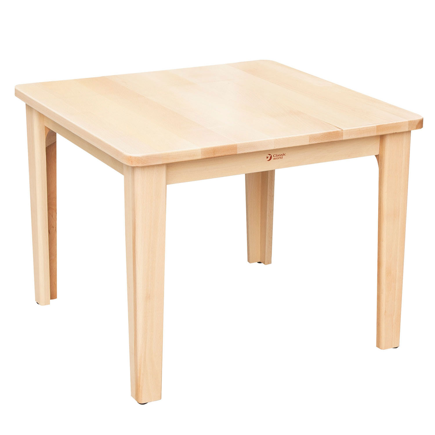 Table carrée pour enfants en bois Classic World
