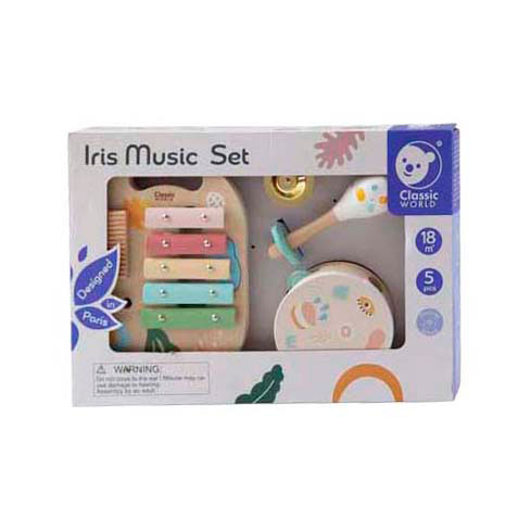 Ensemble d'instruments de musique en bois Classic World Iris