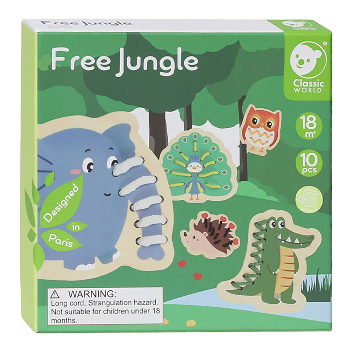 Puzzle du Classic World Jungle, 10 pièces.