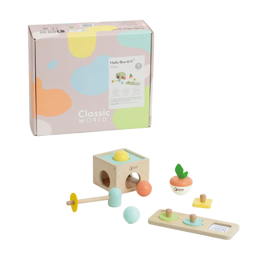 Coffret à jouets Classic World Baby Hello 6-12 mois