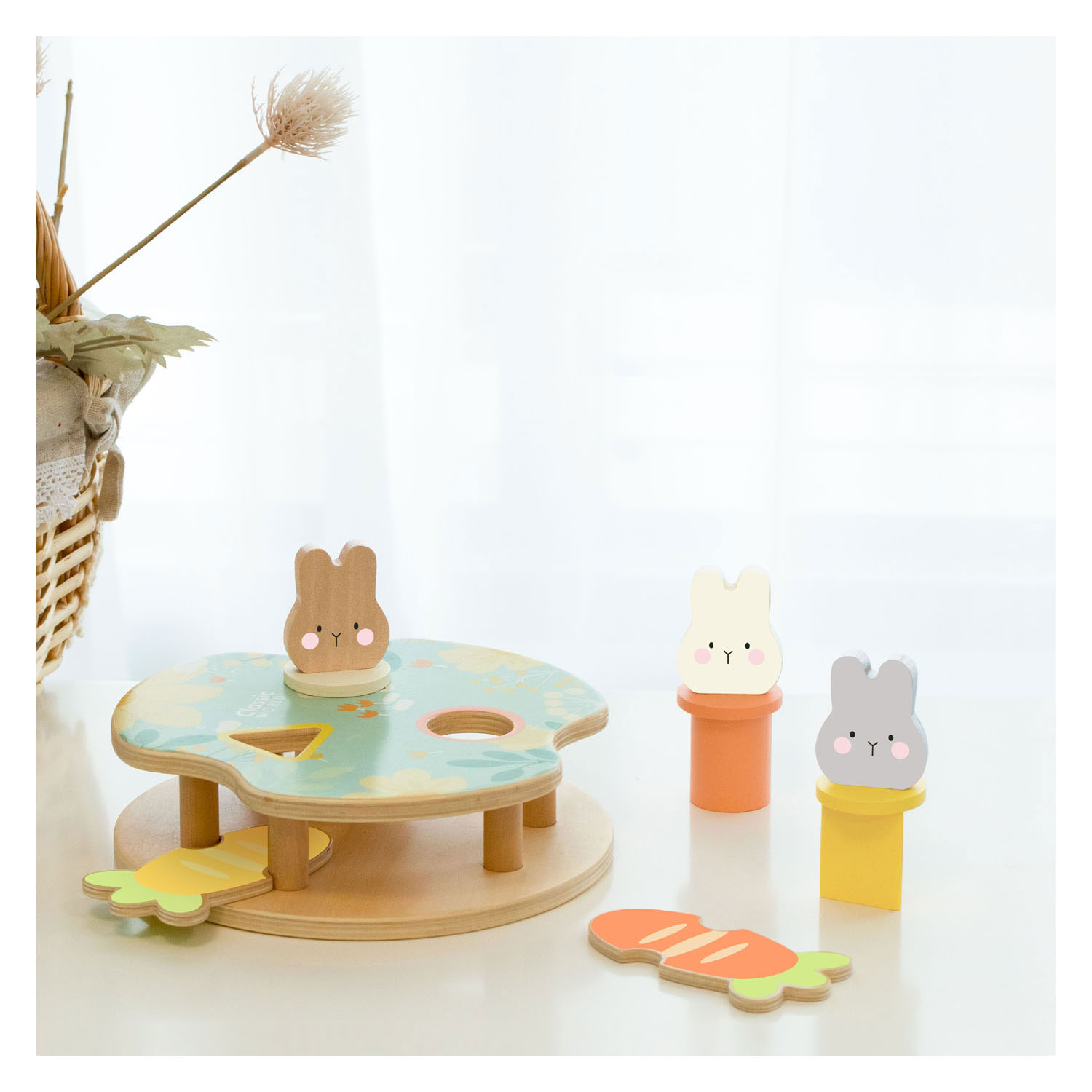 Jeu en bois de lapin rebondissant Classic World