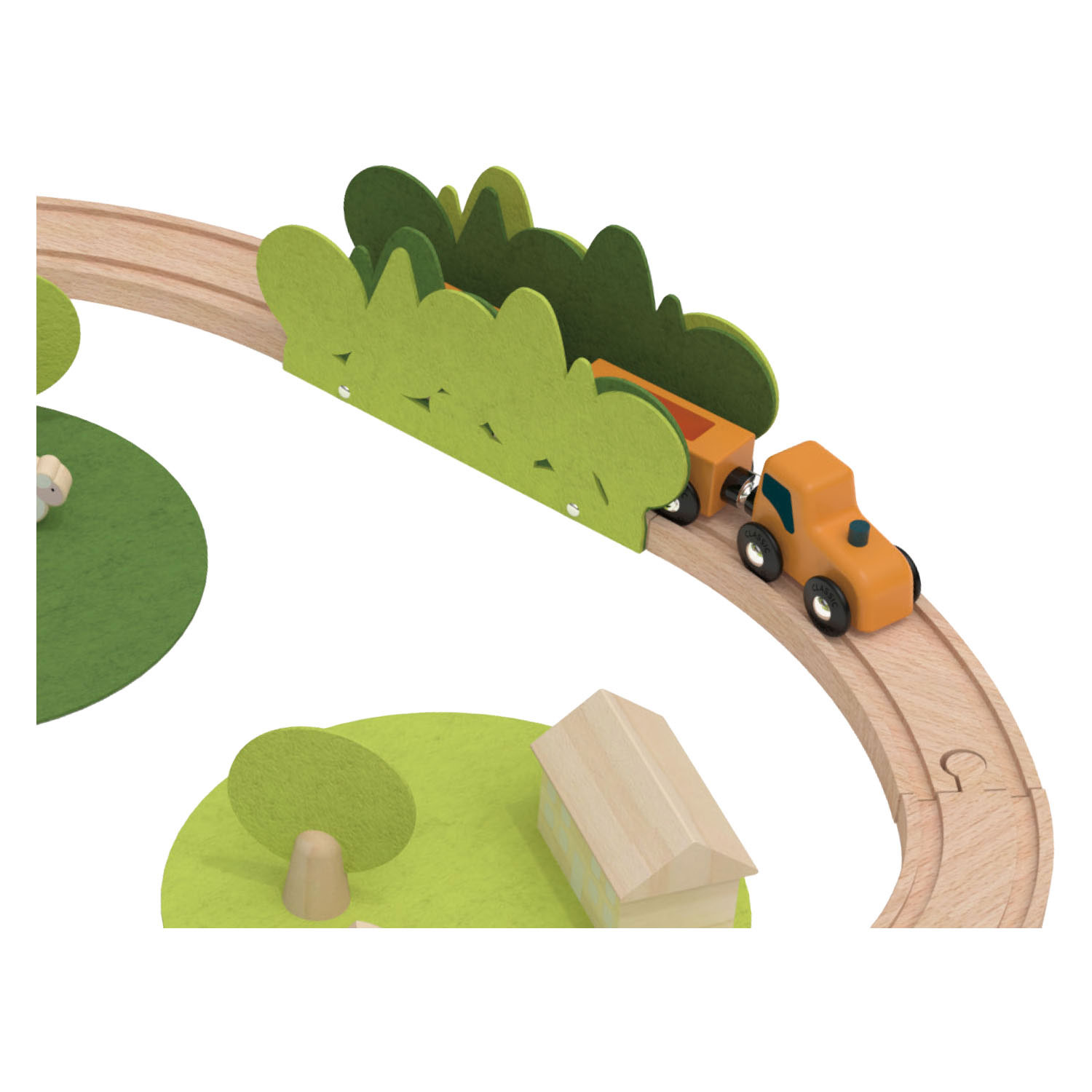 Coffret de train classique sur le thème de la nature - 100 pièces.