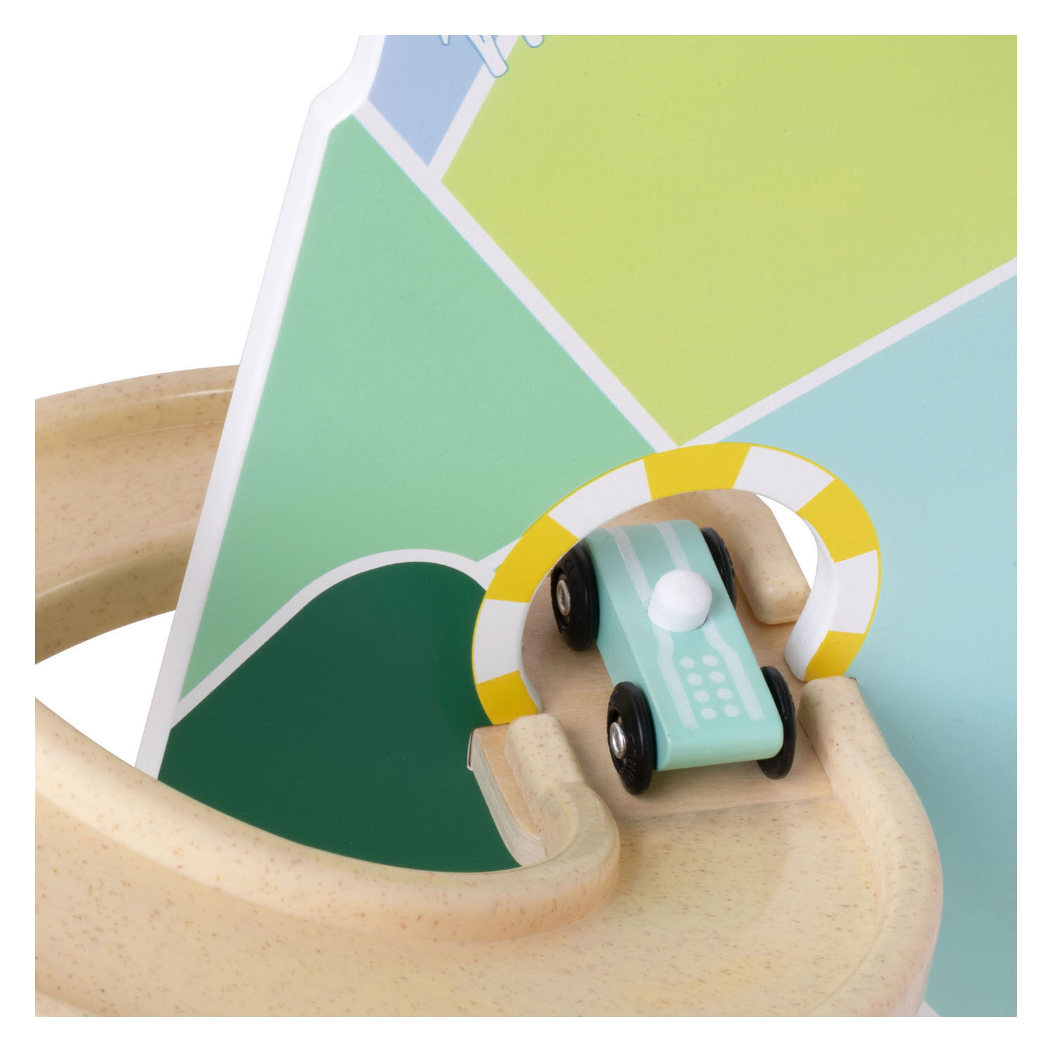 Circuit de course classique World Race Track à travers les montagnes - 10 pièces.