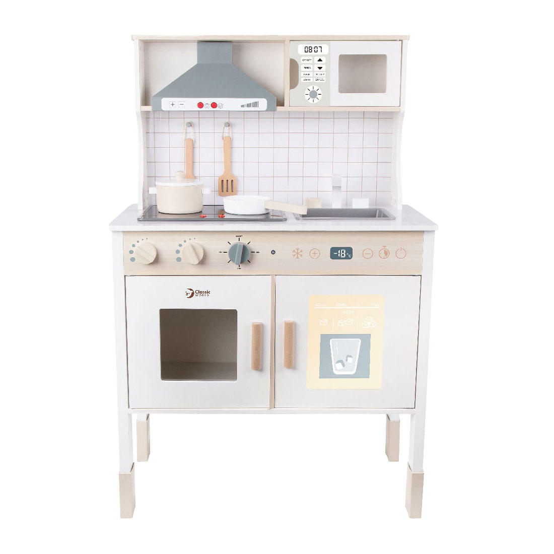 Classic World Houten Moderne Speelkeuken, 7dlg.