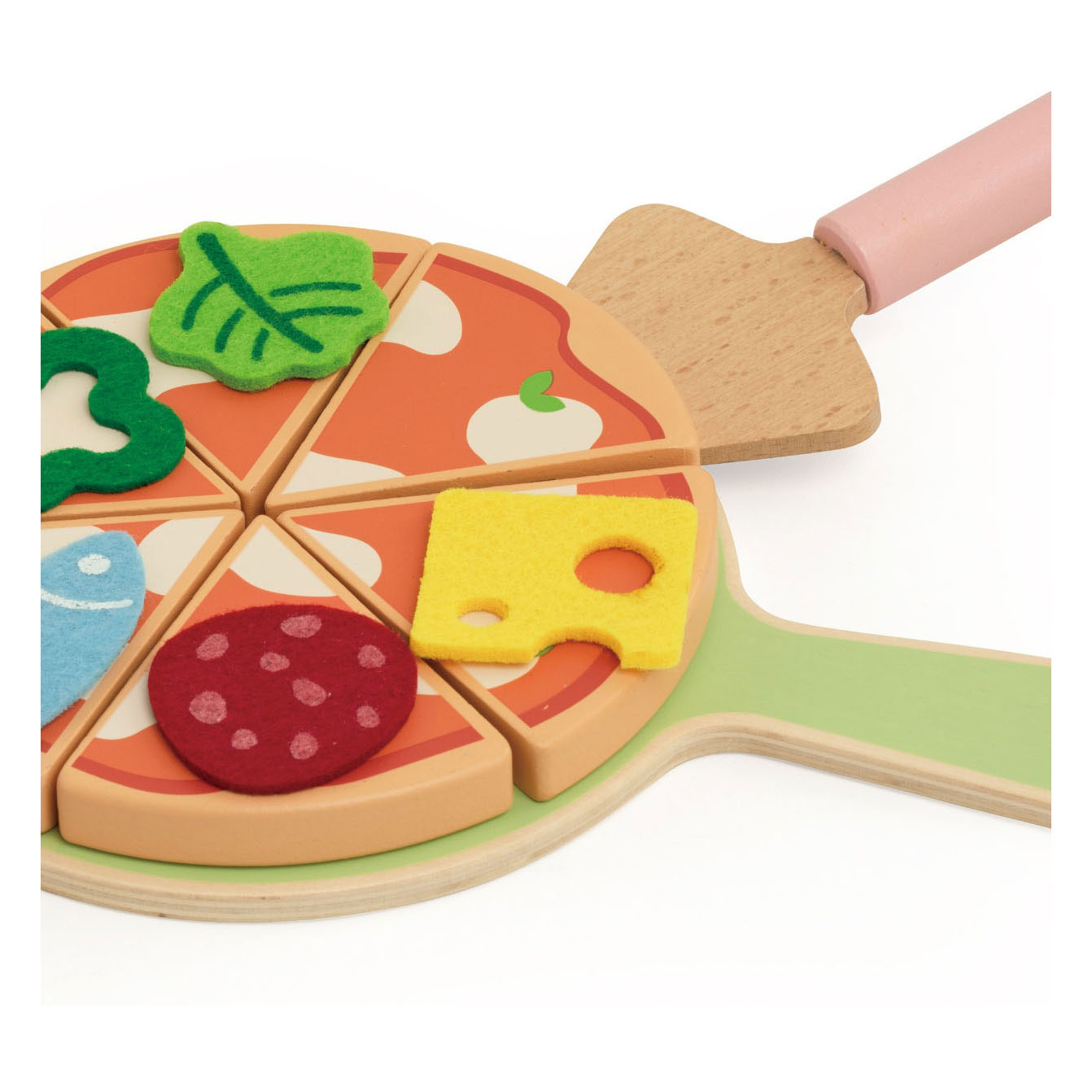 Classic World Pizzaofen-Spielset aus Holz, 7-teilig.