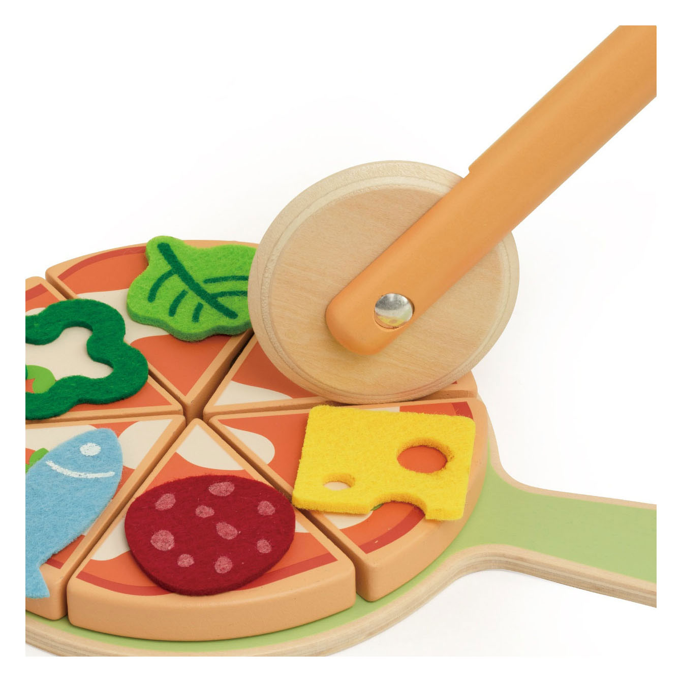 Classic World Pizzaofen-Spielset aus Holz, 7-teilig.