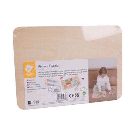 Classic World Houten Inlegpuzzel Dieren Puzzel, 10st. 