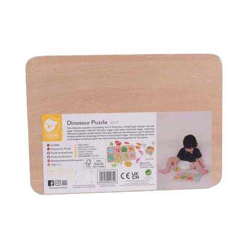 Classic World Houten Inlegpuzzel Dinosaurus, 25st. Classic World Houten Inlegpuzzel Dinosaurus, 25st.