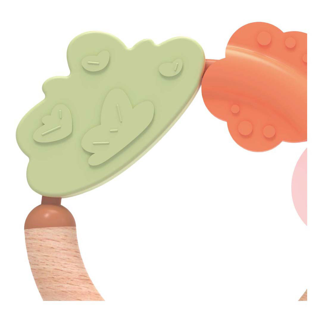 Anneau de dentition en bois Classic World, imitation gazon