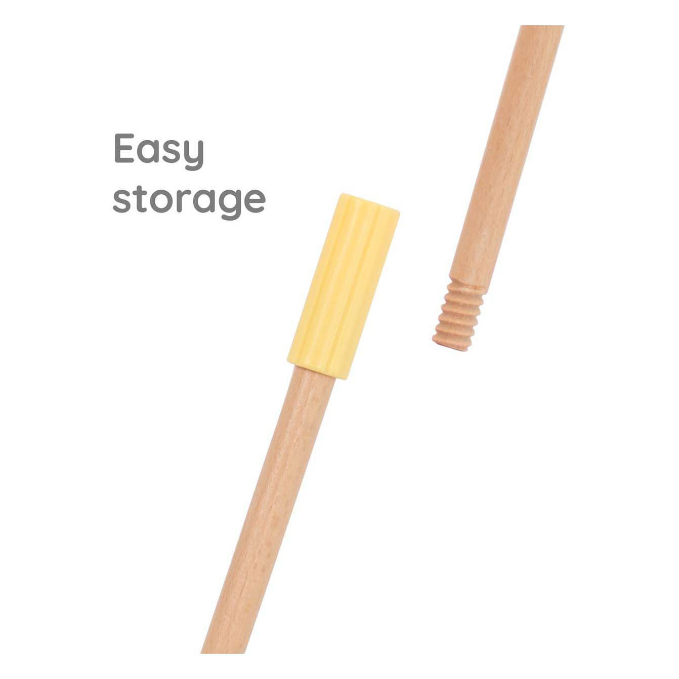 Jouet à pousser en bois Classic World arc-en-ciel