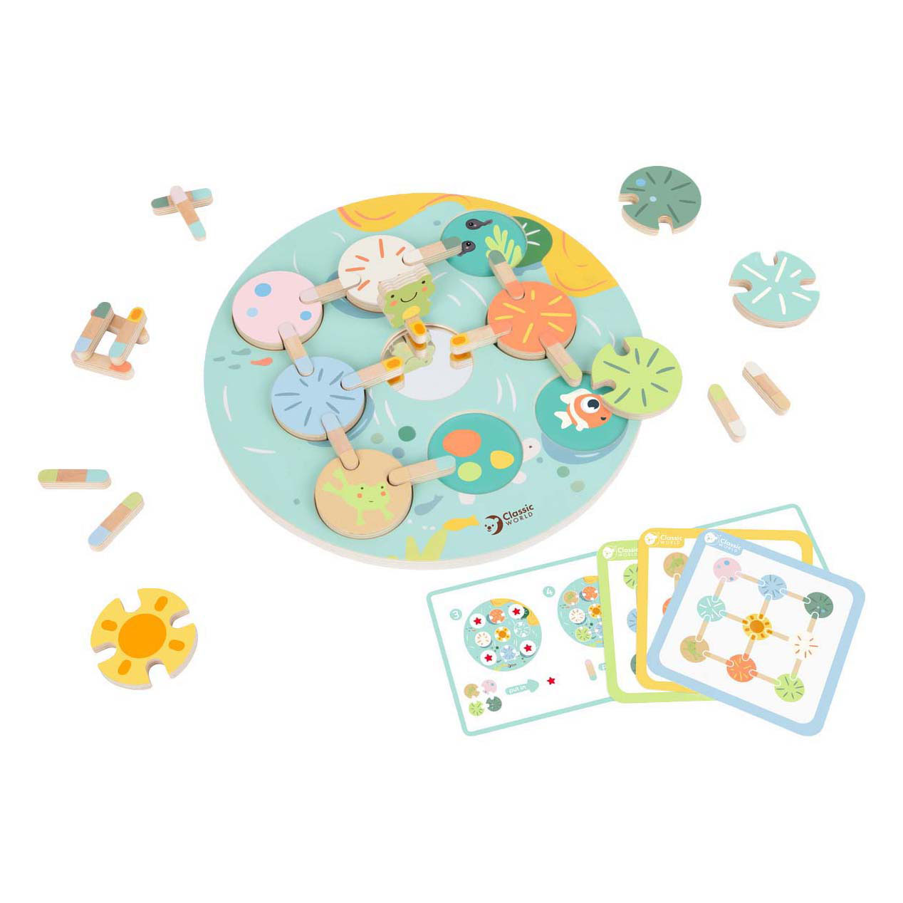 Classic World Houten Bordspel Waterlelie