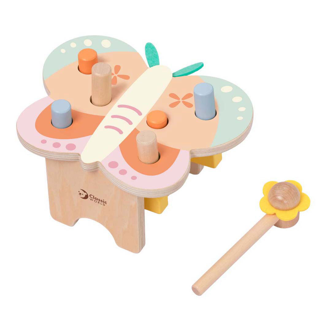 Classic World Houten Hamerbank Vlinder