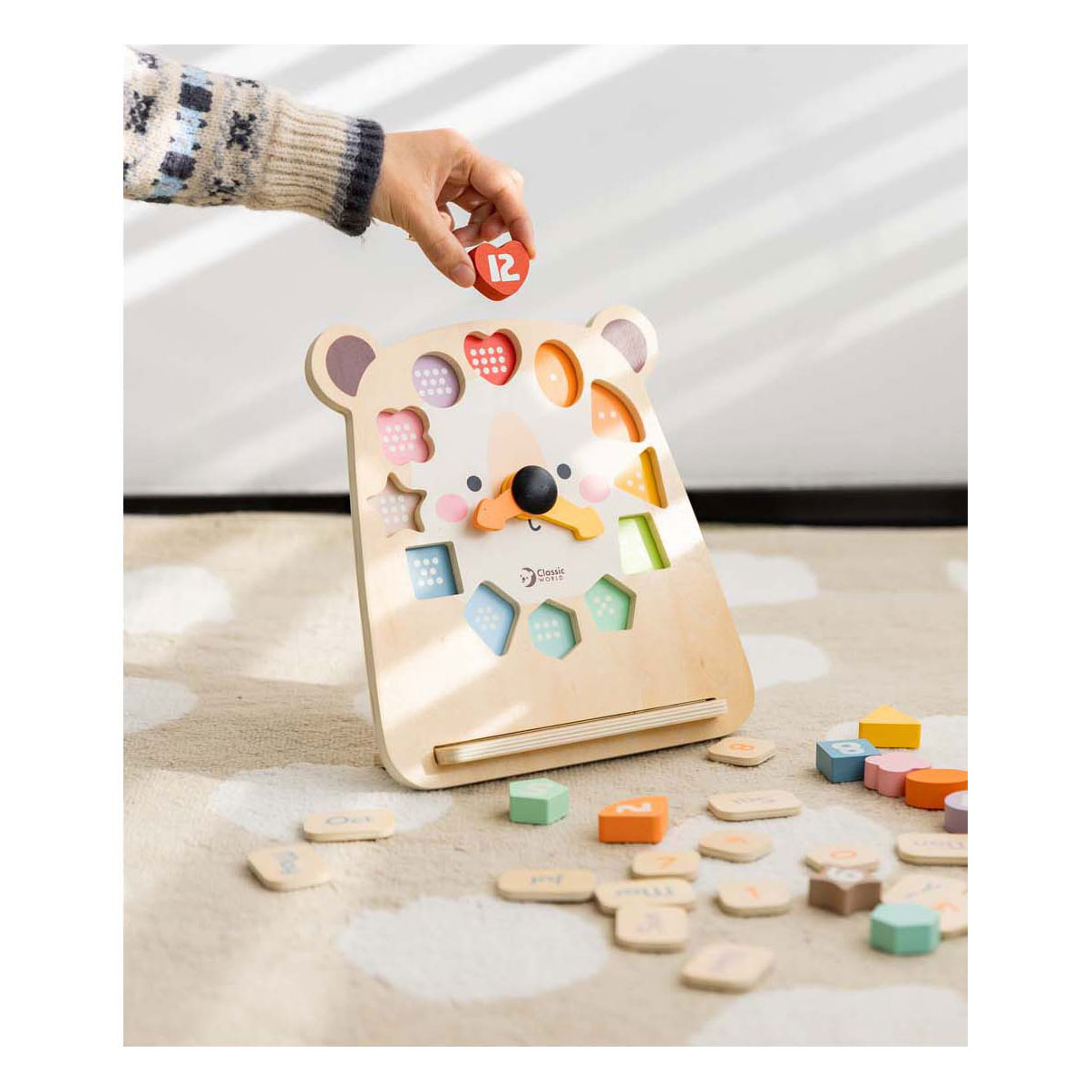 Classic World Houten Klok Beer